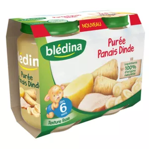 Pots panais dinde dès 6mois 2x200g - BLEDINA