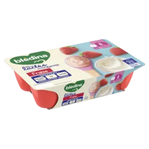 Erdbeer-Mini-Milch-Babydessert ab 6 Monaten 6x55g - BLEDINA