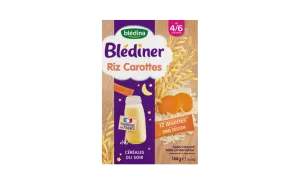 Blédiner riz & carottes dès 4/6 mois 12 dosettes - BLEDINA