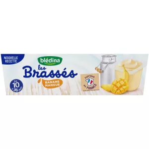 Sobremesa bebê 10-36 meses banana manga 6x95g - BLEDINA