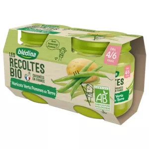 Vasetto bio baby da 4/6 mesi fagiolini patate 2x130g - BLEDINA