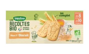 オーガニック全粒粉ベビービスケット 8ヵ月から 150g - BLEDINA
