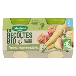 Petits pots BIO purée de légumes oubliés dès 6 mois 2x130g - BLEDINA