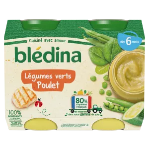 Nồi nhỏ từ 6 tháng rau xanh gà 2x20g - BLEDINA