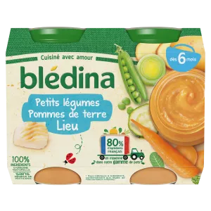Small baby pot from 6 months vegetables potatoes place 2x200g - BLEDINA