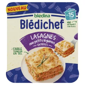 Blédichef lasagna plate with vegetables from 15 months 230g - BLEDINA