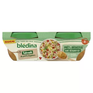 Tabouleh-Schüssel mit kleinem Gemüse ab 8 Monaten 2x200g - BLEDINA