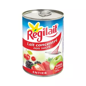 बिना मीठा किया हुआ पूरा गाढ़ा दूध 410 ग्राम - REGILAIT