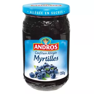 Confiture myrtilles 350g - ANDROS