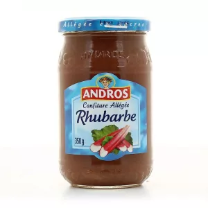 Leichte Rhabarbermarmelade 350g - ANDROS