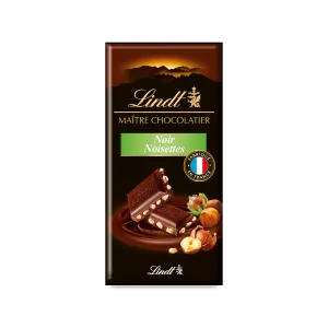 Chocolat Noir Excellence Maitre Chocolatier Noisettes Tablette 110 G