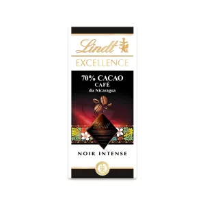 Tablette De Chocolat Excellence 70% Cacao & Cafe Du Nicaragua 100g - LINDT