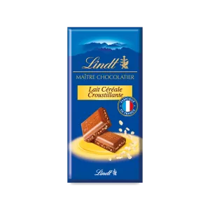 Maître Chocolatier Lait Céréale Croustillante Tablette 110 G - LINDT
