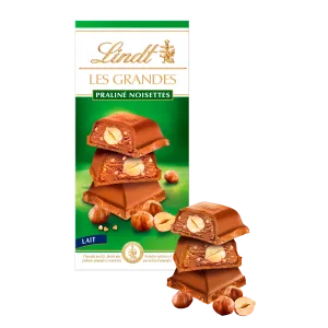 لي غراندز براليني بار الحليب والبندق 225 غ - LINDT