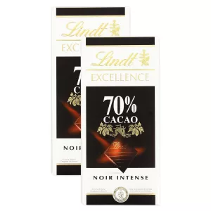 Tavoletta Di Cioccolato Fondente Intenso 70% Cacao 2x100g - LINDT