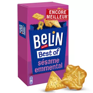 Biscoitos Aperitivos Crackers Gergelim Emmental, 50g - BELIN