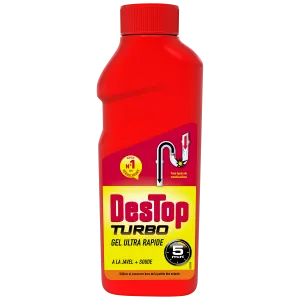 Déboucheur gel turbo 5 minutes 500ml - DESTOP