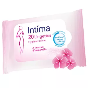 مناديل مبللة بخلاصة بندق الساحرة X20 -Intima