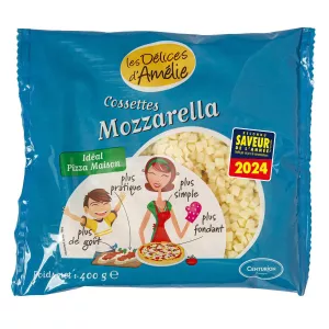 Mozzarella Pour Pizza 400g - Les Delices D'amelie