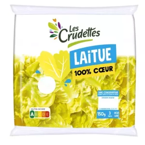 Alface 100% coração L.crud.150g