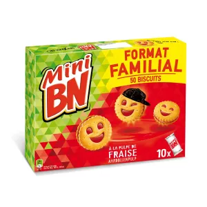 Mini Bn Strawberry Family Size.350g - BN