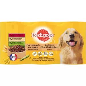 Boites pour moyens et grands chiens aux viandes 6x400g PEDIGREE