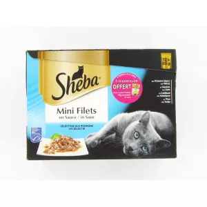 成猫用ミールバッグ 魚入り 12x85g - Sheba