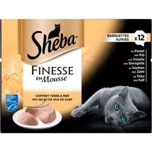 Sheba Barq.mousse Fin.12x85g