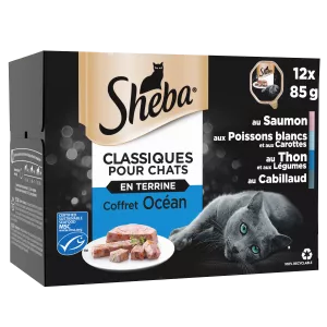 Comida para gato terrina oceânica 12x85g - SHEBA