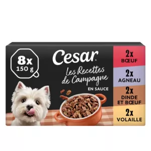 迷你鱼片狗肉酱 8x150g - CÉSAR