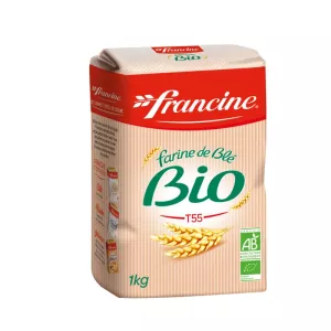 Farinha de trigo orgânica T55 1kg - FRANCINE