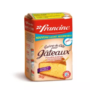 Farinha de trigo para bolos T45 1kg - FRANCINE