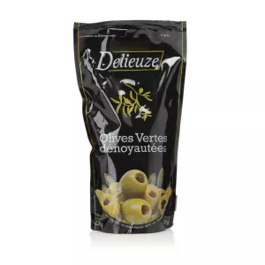Entsteinte grüne Oliven, 320g - DELIEUZE