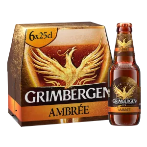 Bia Amber Abbey, 6x25cl - GRIMBERGEN