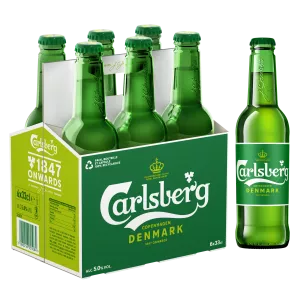 デンマークブロンドビール、5°、6x33cl - CARLSBERG