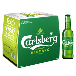 デンマークブロンドビール、5°、12x33cl - CARLSBERG
