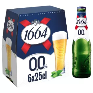 Alcoholvrij blond bier, 6x25cl - 1664