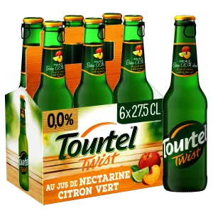 नेक्टराइन और लाइम नॉन-अल्कोहलिक बीयर, 6x27.5 सीएल - TOURTEL