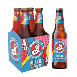 Bột nghệ Art Ipa Lager Bia 6% 4x33cl - Brooklyn