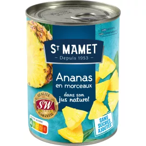 अनानास सिरप फलों के टुकड़े 345 ग्राम - St Mamet