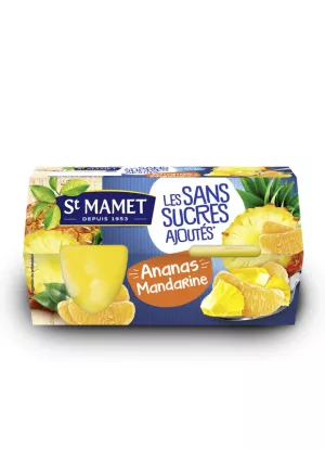 Fruits with pineapple syrup and mandarin 480g - ST MAMET