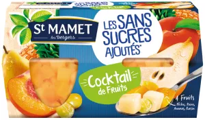 Postre Cóctel de Frutas Sin Azúcares Añadidos 4x113g - St Mamet