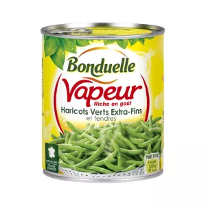 BONDUELLE Haricots verts extra-fins vapeur 440g egoutté