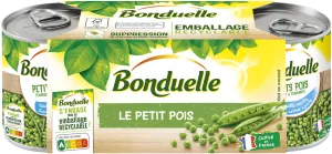 Petit Pois Sans Arôme Ajouté; 3X140g - BONDUELLE