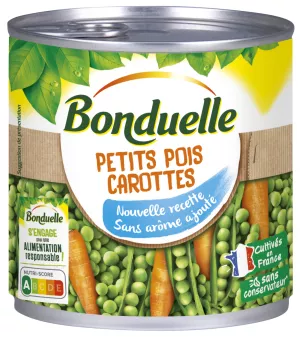 Karottenerbsen ohne Zusatz von Aroma; 265g -  BONDUELLE