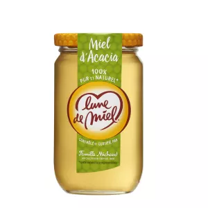 Acacia Honey Glass Jar 375g - LUNE DE MIEL