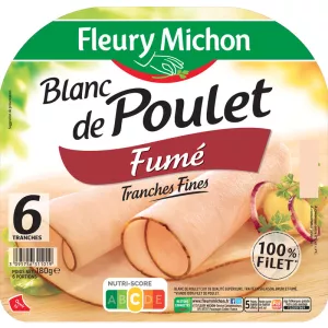 Blanc de Poulet Fumé, 6 Tranches - FLEURY MICHON