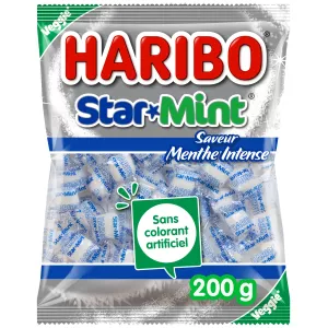 Bonbons Star Mint Menthe Intense  200g - HARIBO