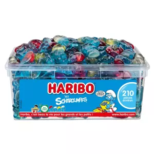 Bonbons Les Schtroumpfs boîte de 210 - HARIBO