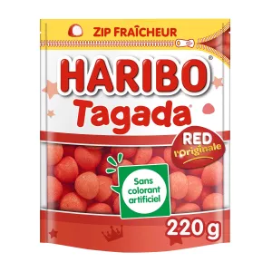 Tagada zip doces frescos, 220g - HARIBO